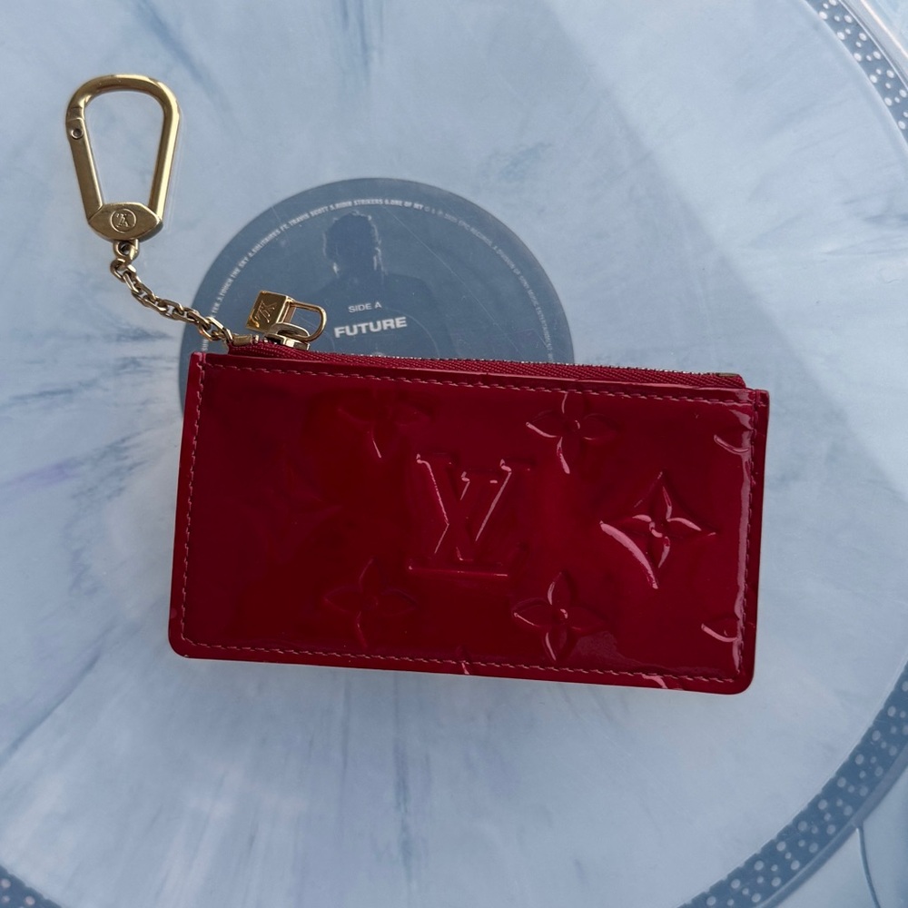 Louis Vuitton Glossy Red Card Holder with Box SOLD